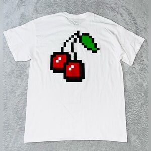 NWOT Metavirgin Pixel Cherries Graphic T-Shirt @ALL Tilly’s Men’s Large SS